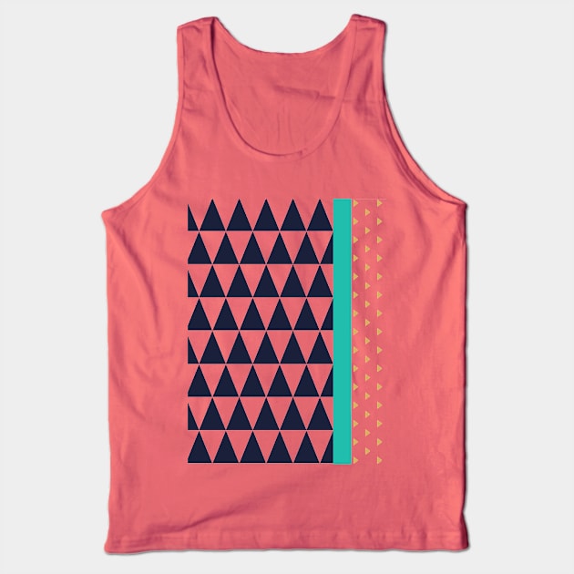 Abstract Triangles Pattern Tank Top by k-creatif